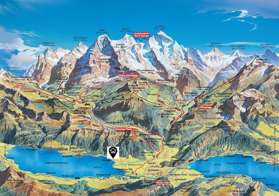 Chalet Mignon - Your Vacation Oasis At Lake Brienz Bonigen Ngoại thất bức ảnh